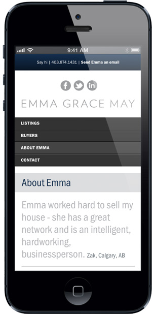 Emma Grace May Responsive Website