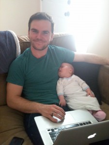 Ayla "working" with Brad