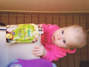 Baby food pouches are great for travel